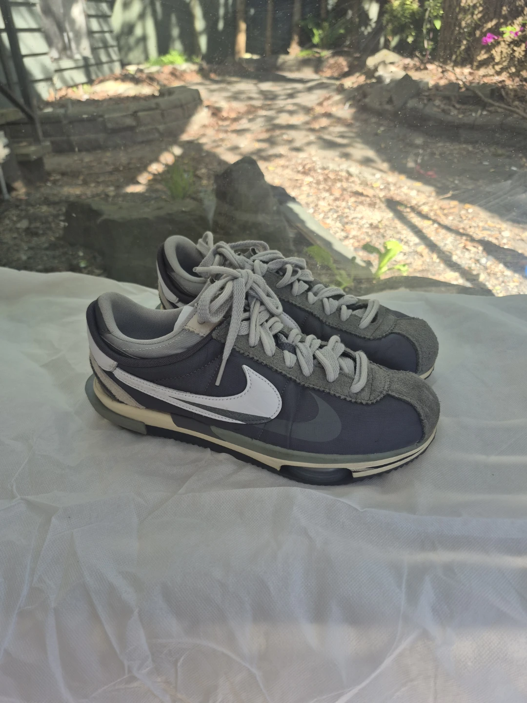Nike Sacai x Cortez Grey White Sneakers