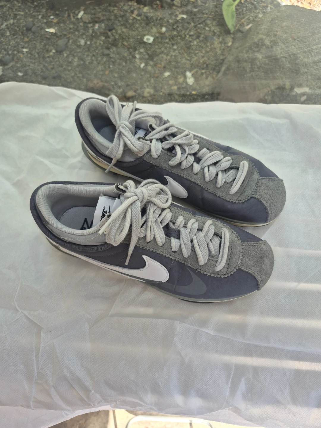 Nike Sacai x Cortez Grey White Sneakers - photo 2