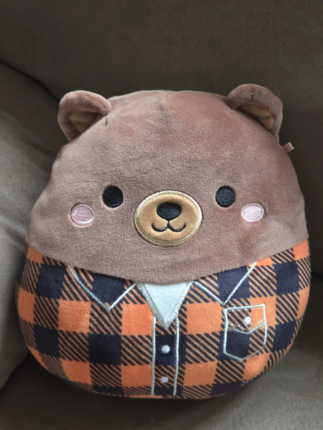 Squishmallows Omar the Brown Bear 7" Fall Harvest Plush
