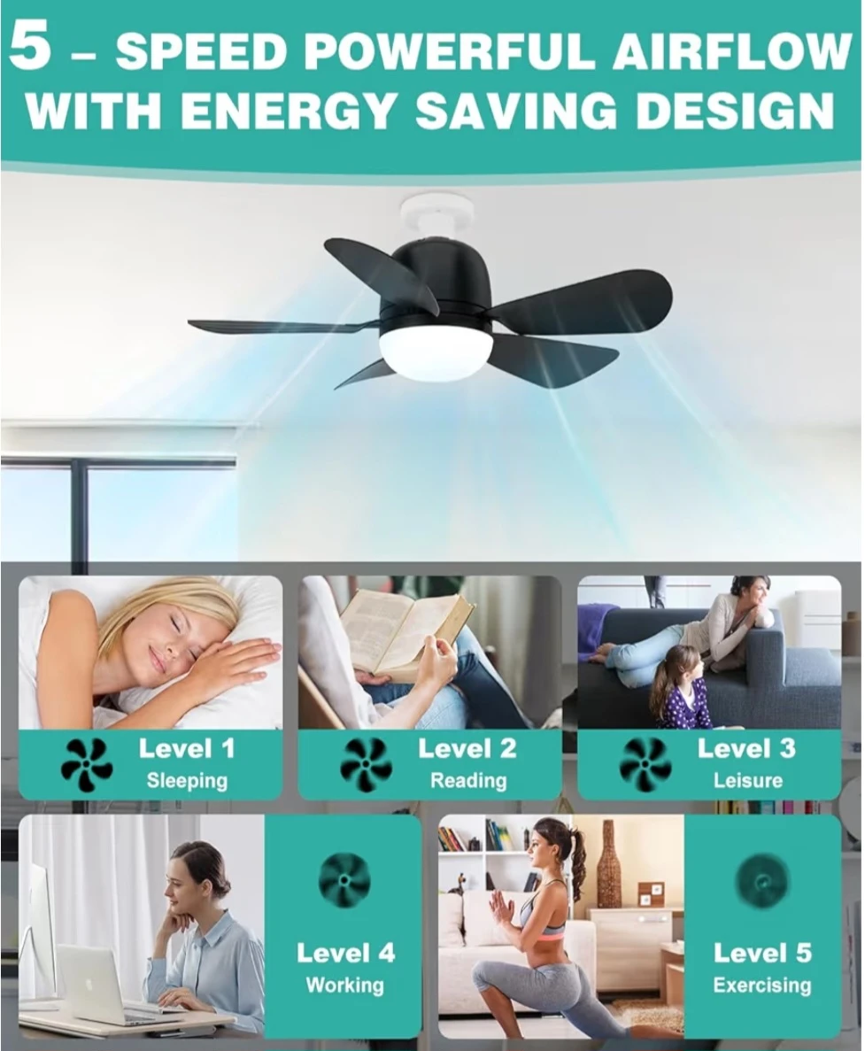 Ceiling Fan With Light And Remote - photo 4