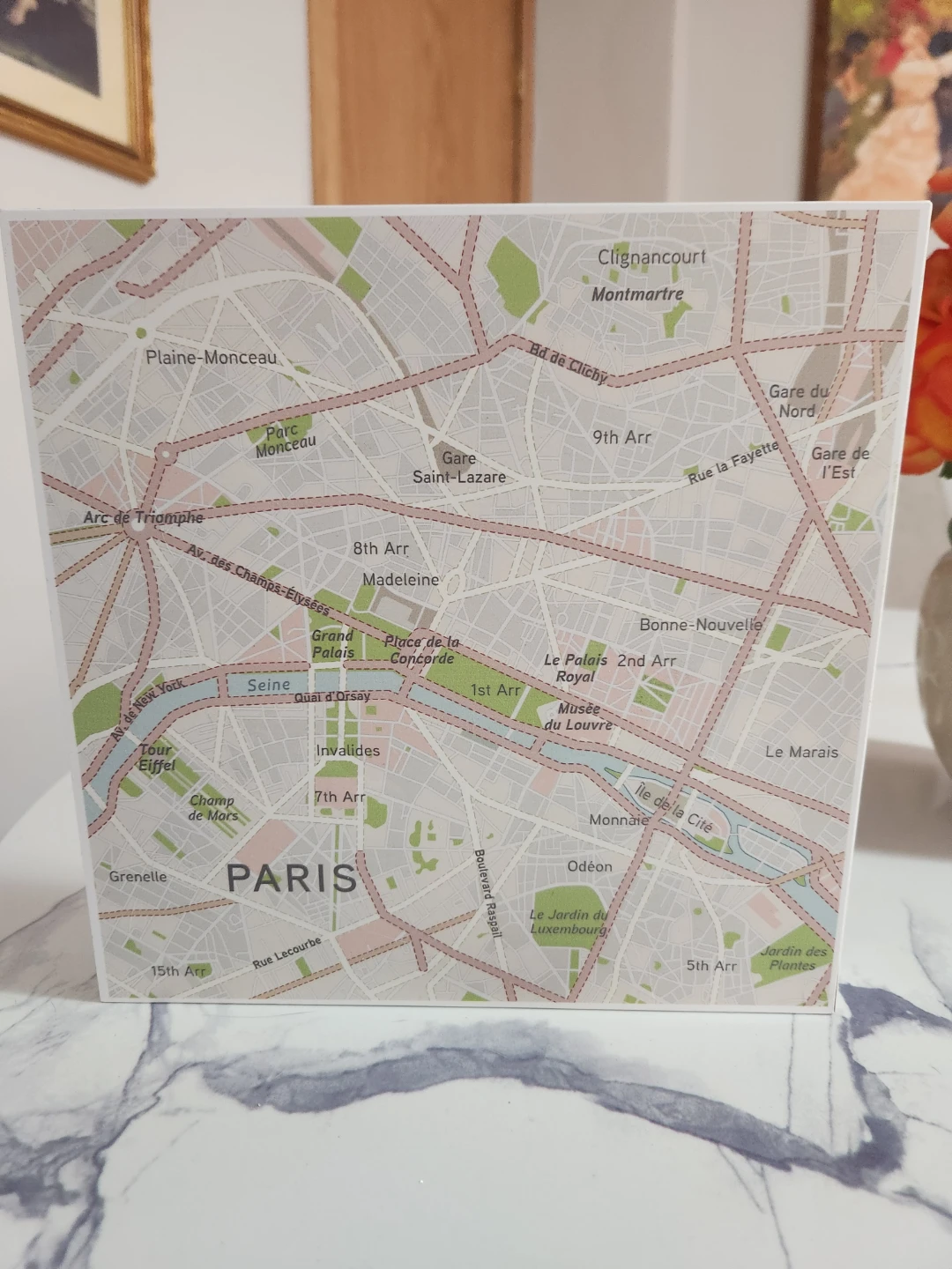Paris Map Display