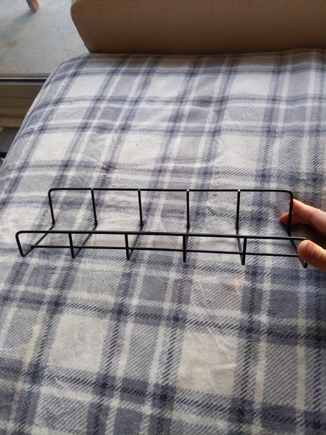 Black Metal Wire Rack Organizer Shelf - photo 2