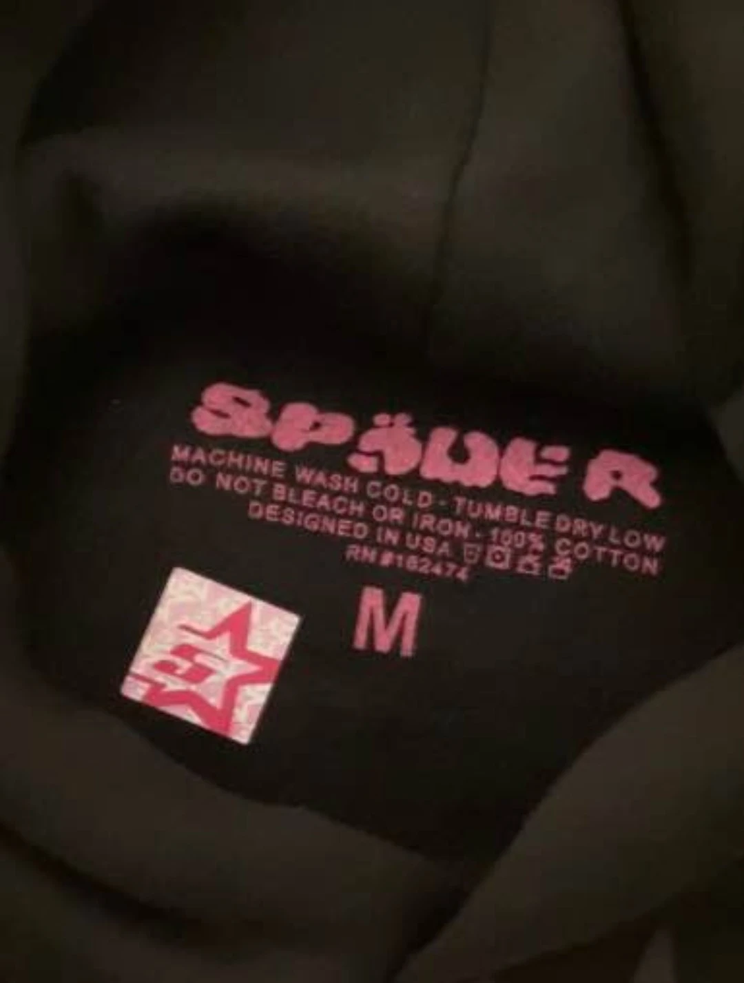 Spider Hoodie Pink! Logo Size M - photo 4
