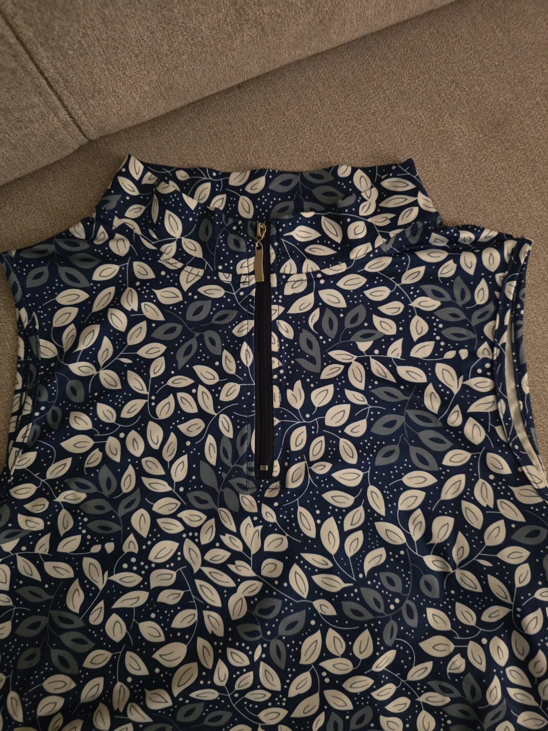 Women's Sleeveless Print Dress with Zipper - photo 2
