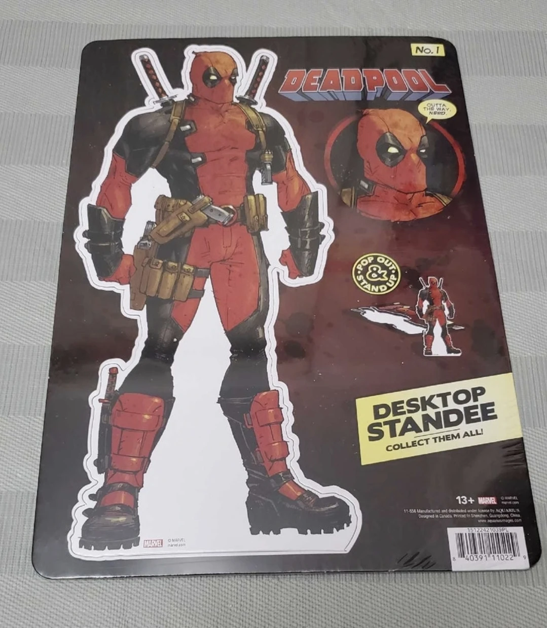 new marvel comics Deadpool desktop standee