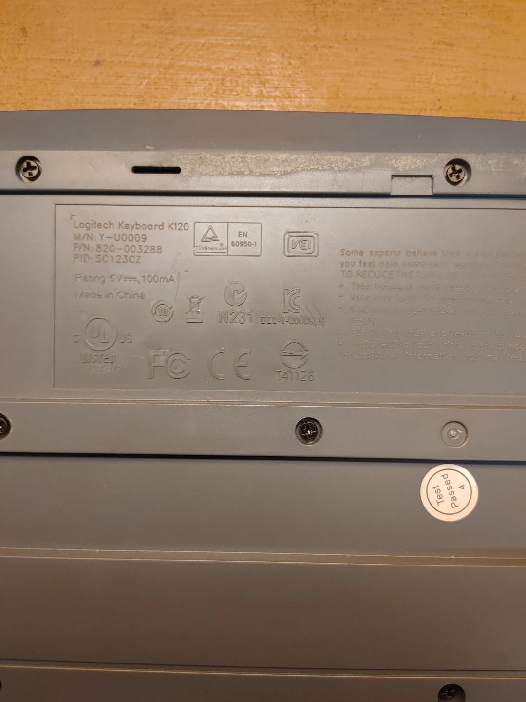 Logitech K120 Keyboard - photo 3
