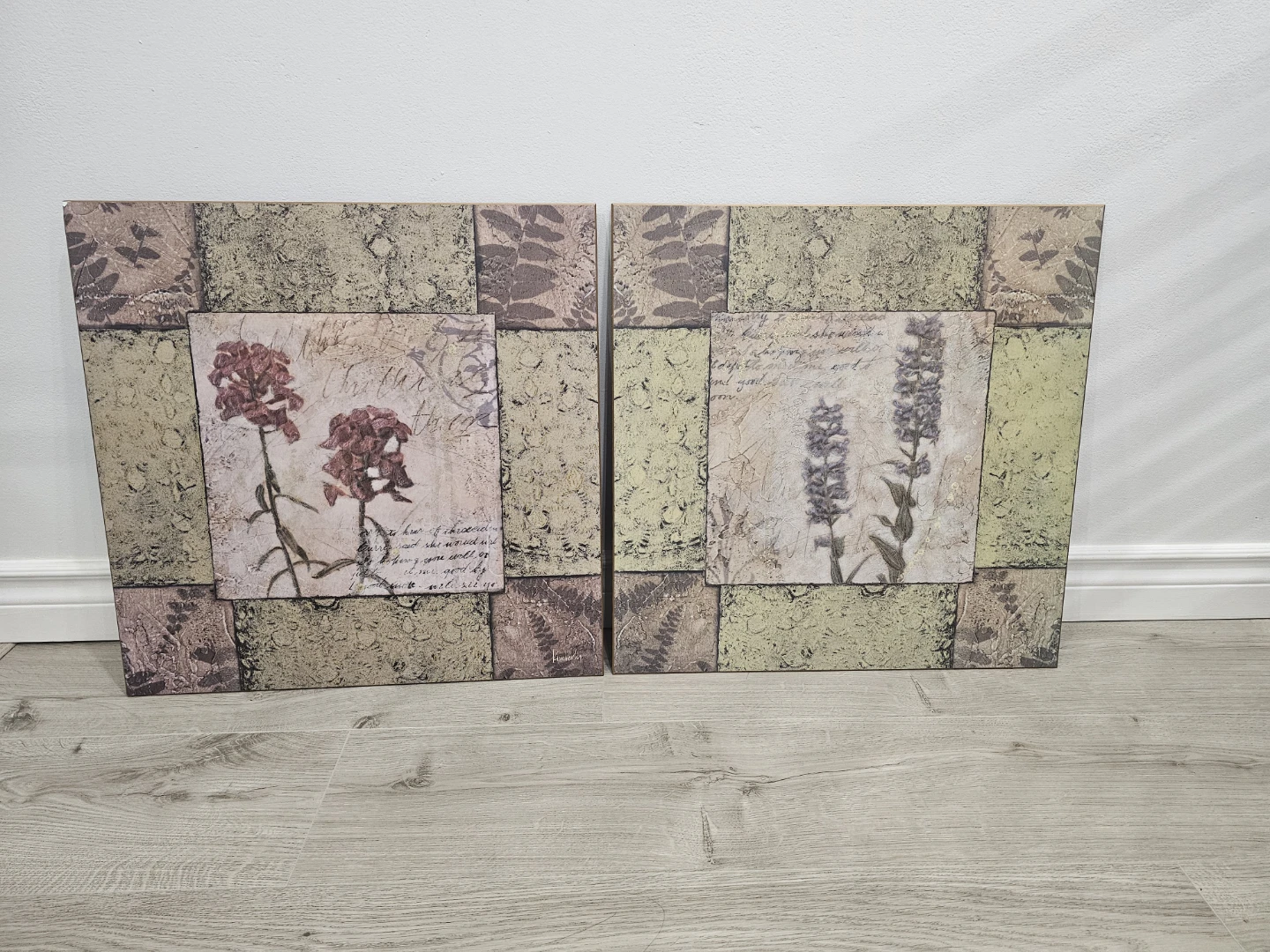 Waterloo "Divine Floral II" Wall Art Set