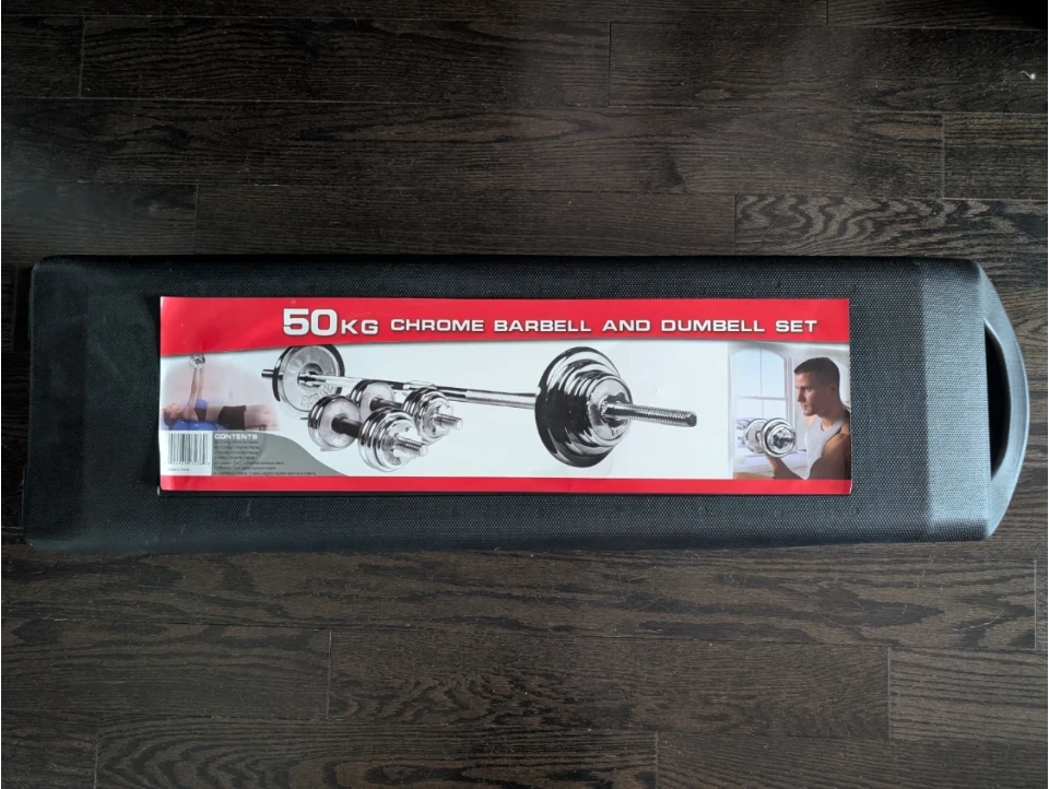 50kg Chrome Barbell and Dumbbell Set - photo 2