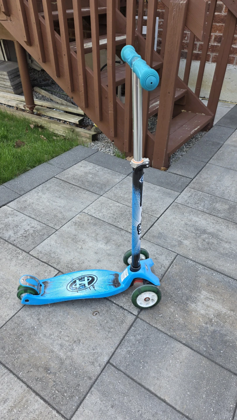 Blue 3-Wheel Scooter