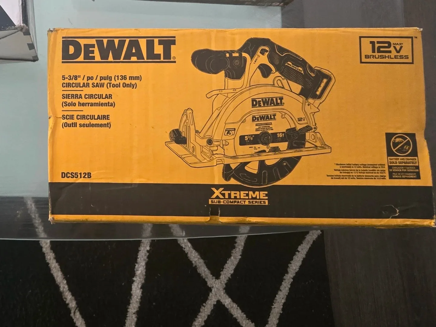 DEWALT 12V MAX Brushless 5-3/8" Circular Saw (Tool Only) DCS512B