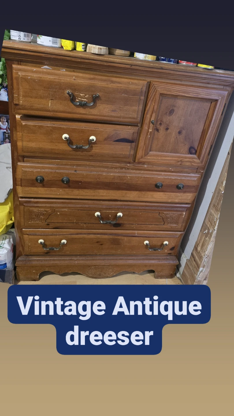 Vintage Wooden Dresser
