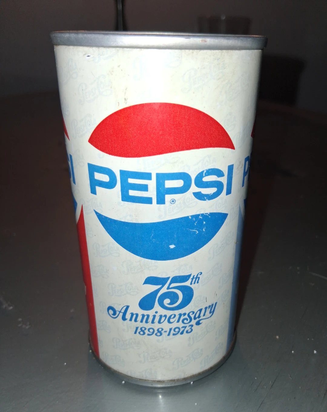 Vintage Pepsi-Cola 75th Anniversary 12oz Can 1973
