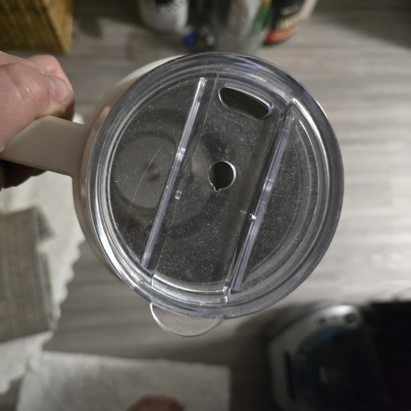White Tumbler with Handle - photo 2