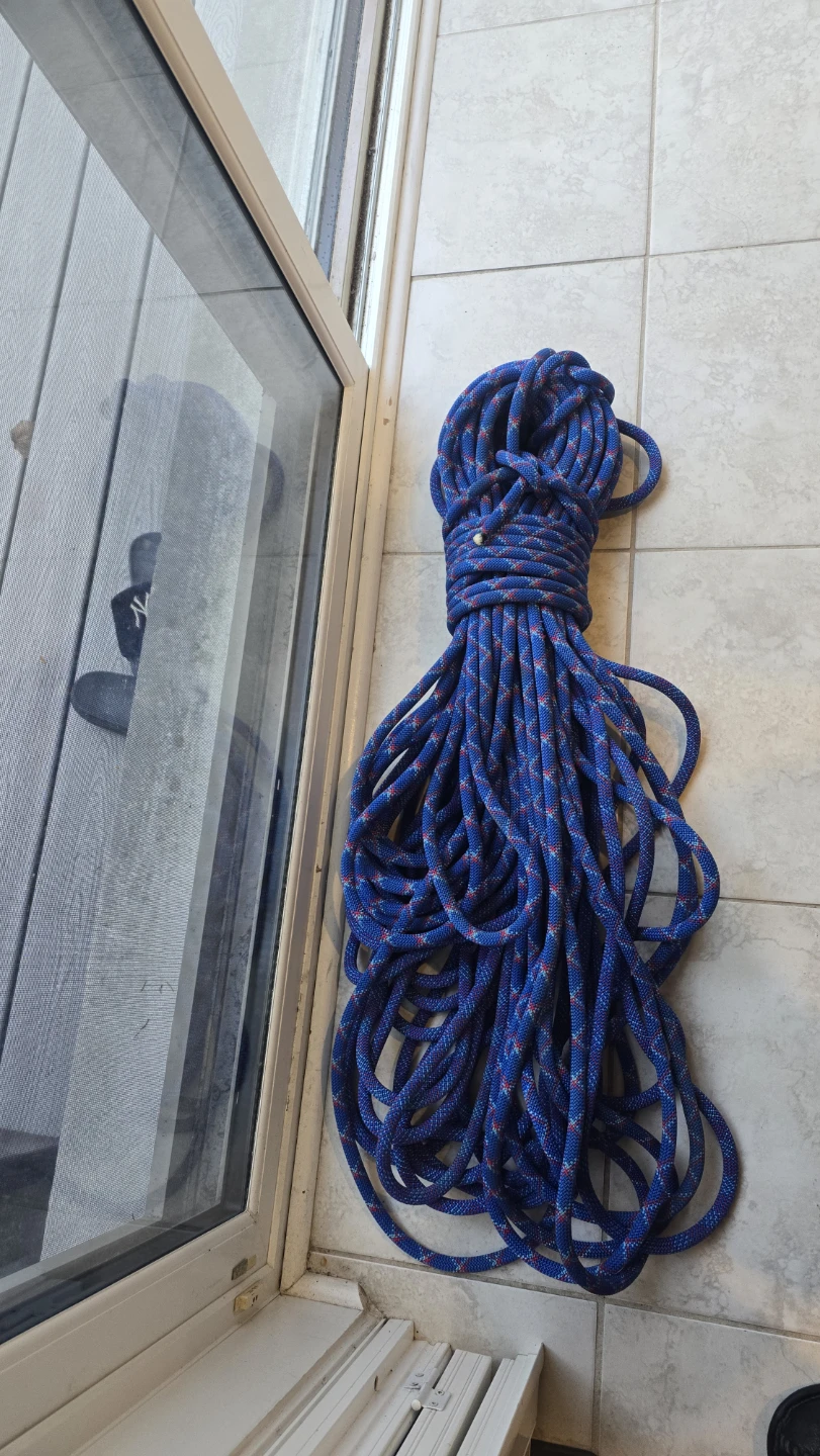 Blue Climbing Rope