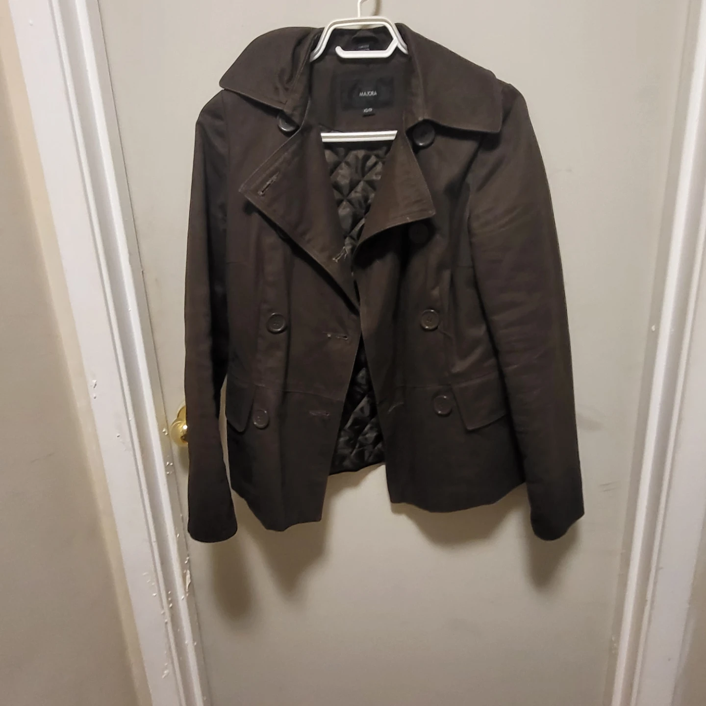 Majora Brown Double-Breasted Jacket - Like New Size XS