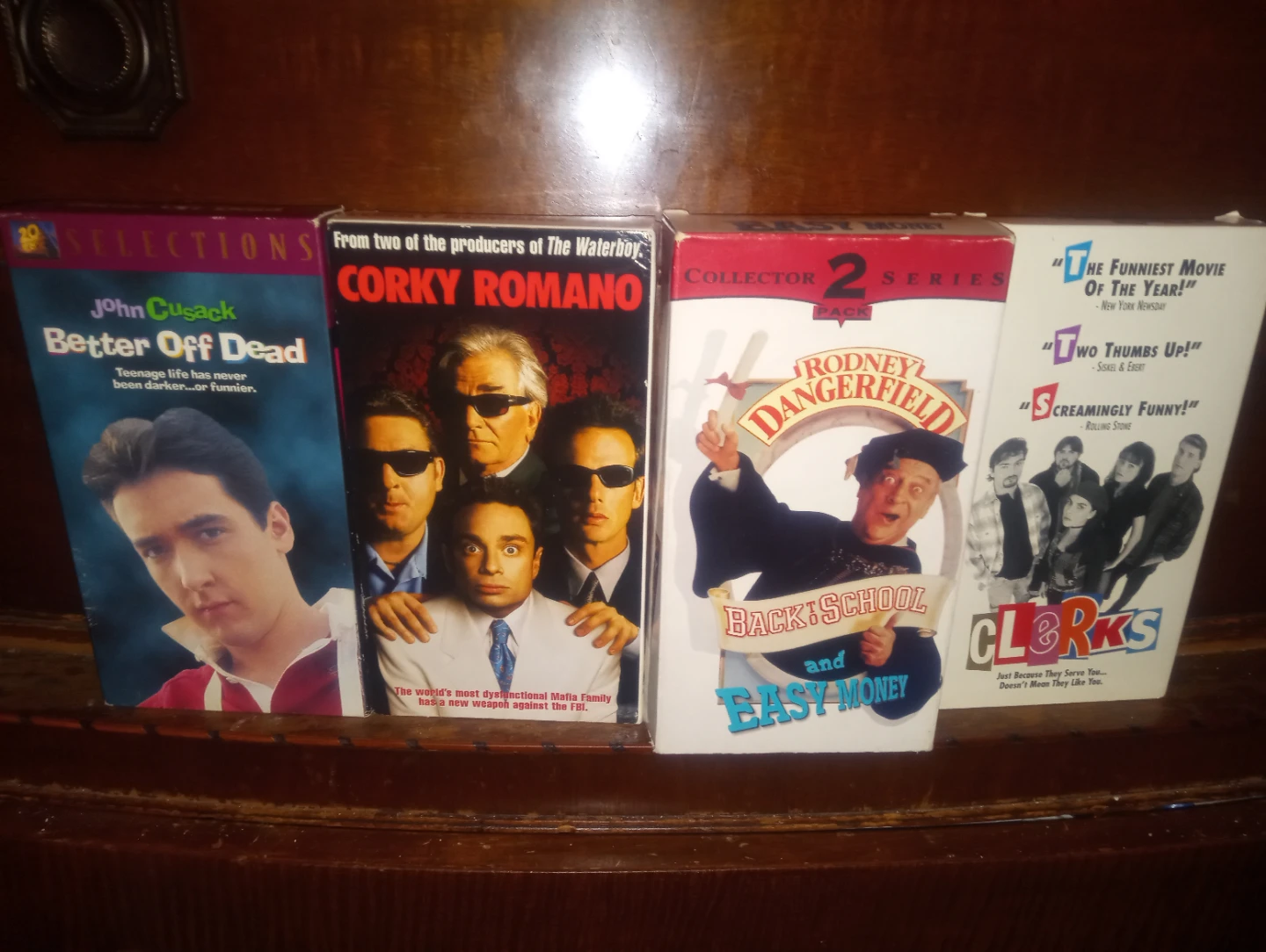 Better Off Dead, Corky Romano, Back to School, Clerks VHS Lot