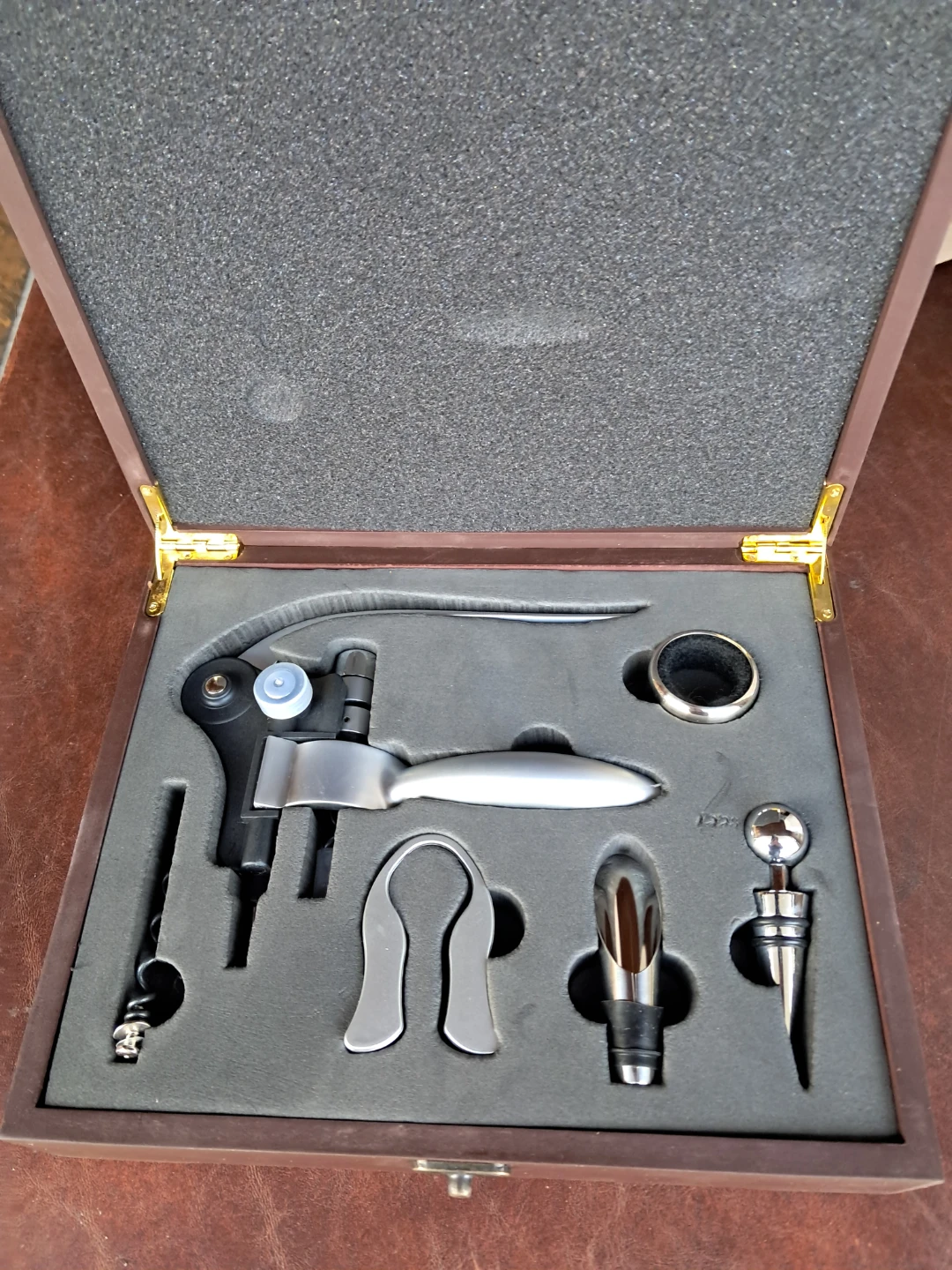 Connoisseur Deluxe Wood Box Set Corkscrew - photo 3