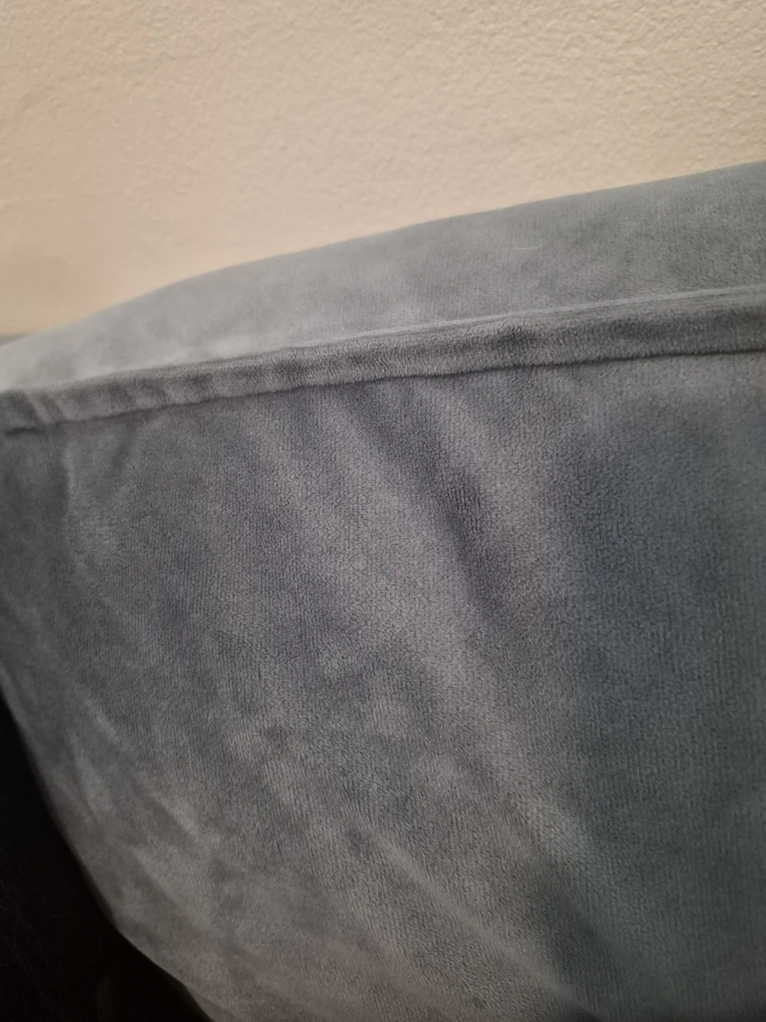 Blue/green Velvet Tufted Sofa with Bolster Pillows - photo 5