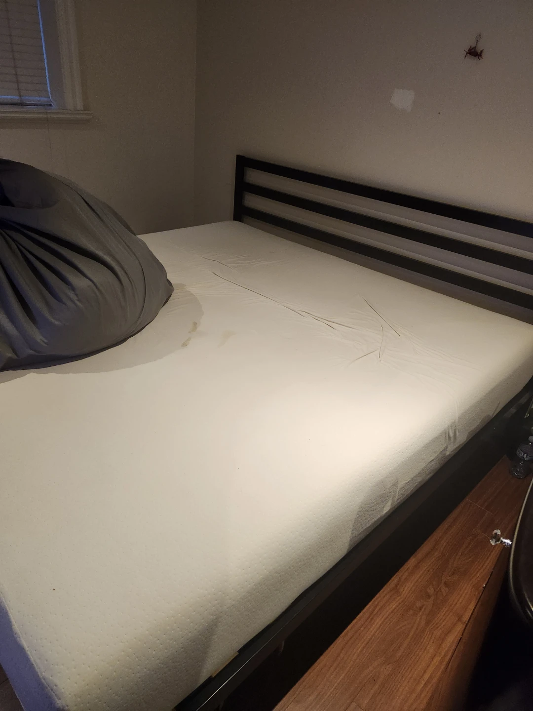 Bed Frame with Headboard and mattress for king size bed
