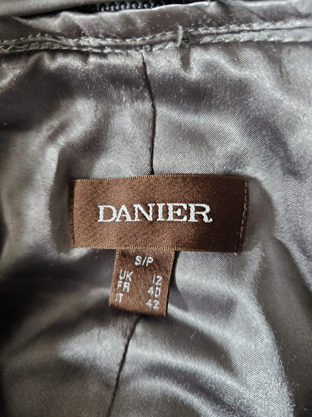 Danier Grey  Genuine  Leather Parka with Fur Hood - photo 3