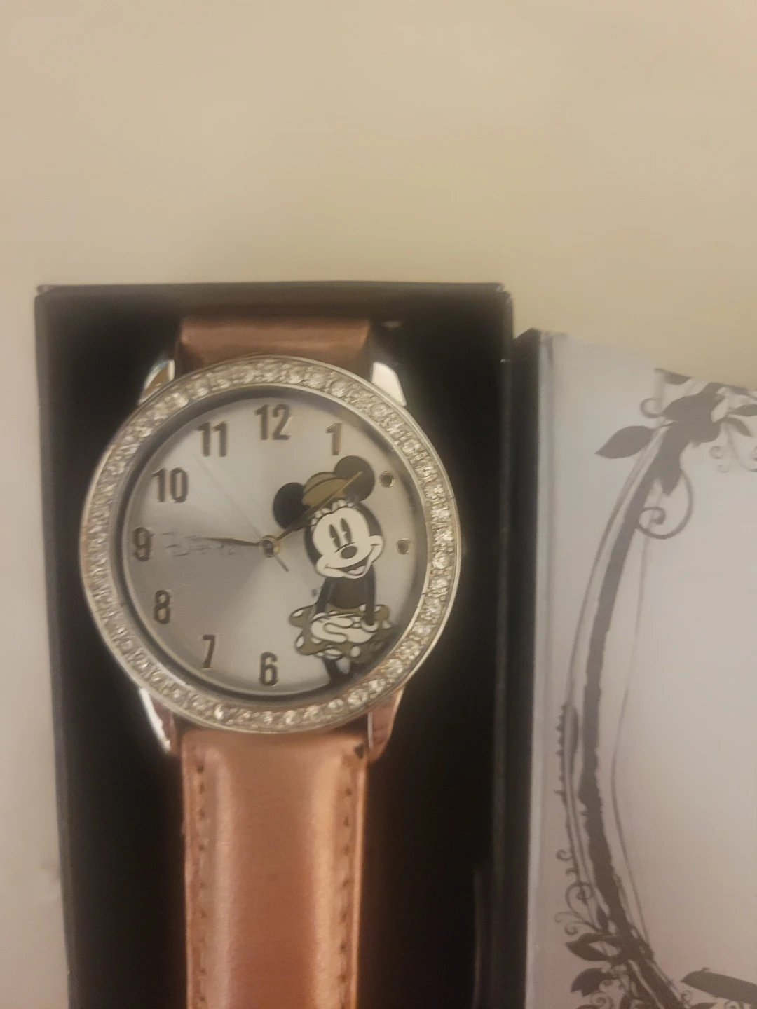 Disney Minnie Mouse Watch with Rhinestone Bezel - photo 2