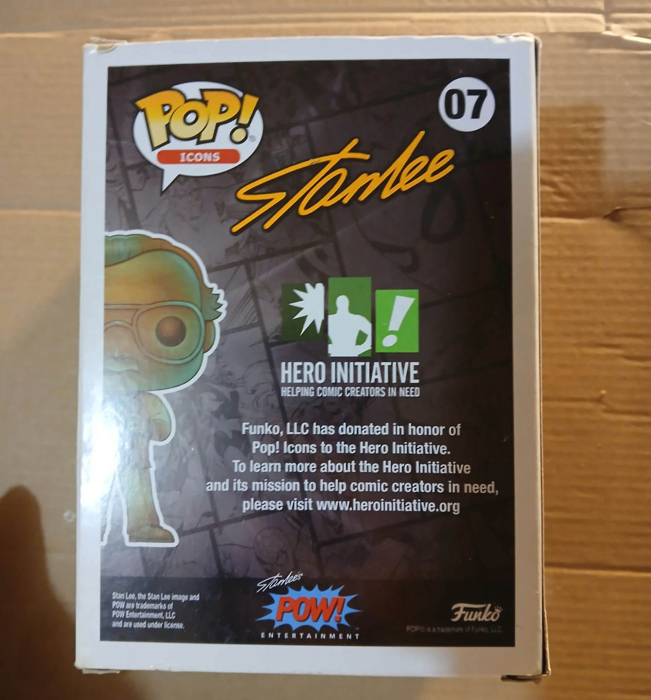 Funko Pop! Icons Stan Lee #07 Vinyl Figure