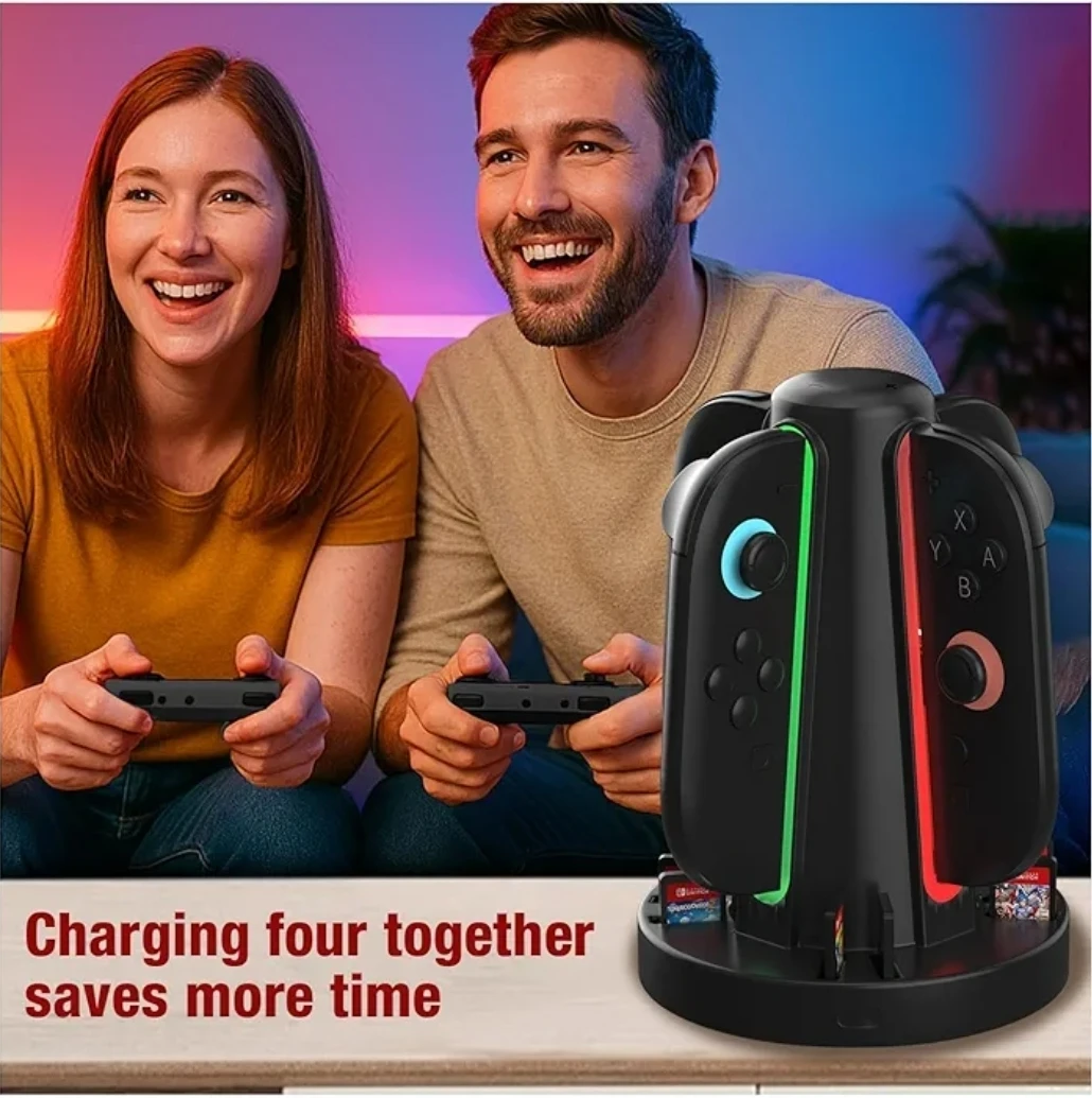Nintendo Switch Joy-Con Charging Stand with Game Card Storage - photo 4
