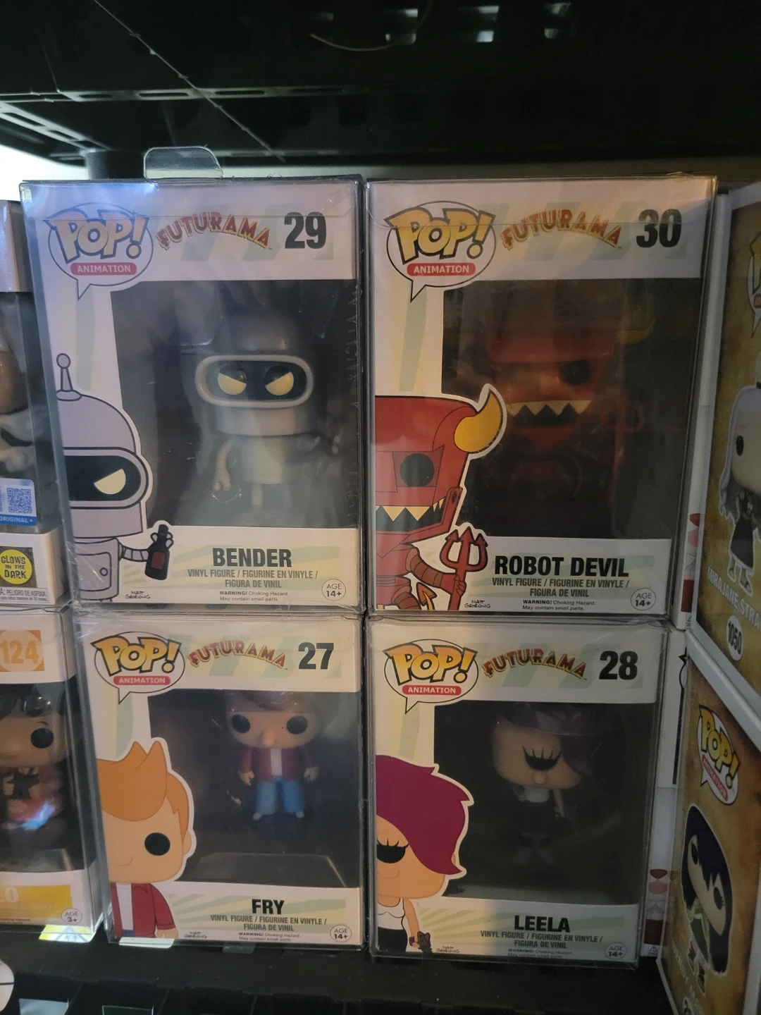 Funko Pop! Futurama Figures - Bender, Fry, Leela & Robot Devil