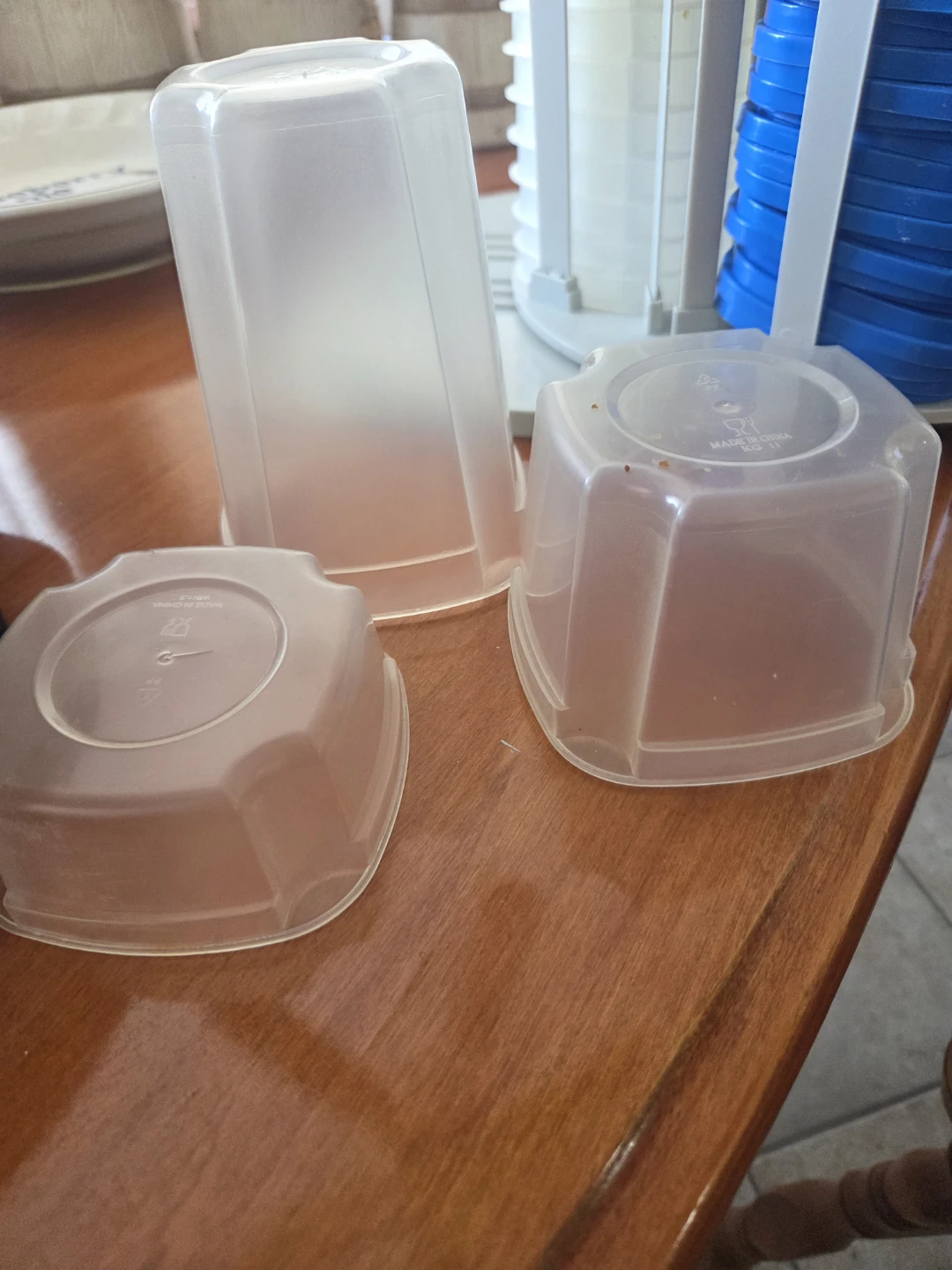 Plastic Food Storage Container Set with Rotating Rack - photo 2