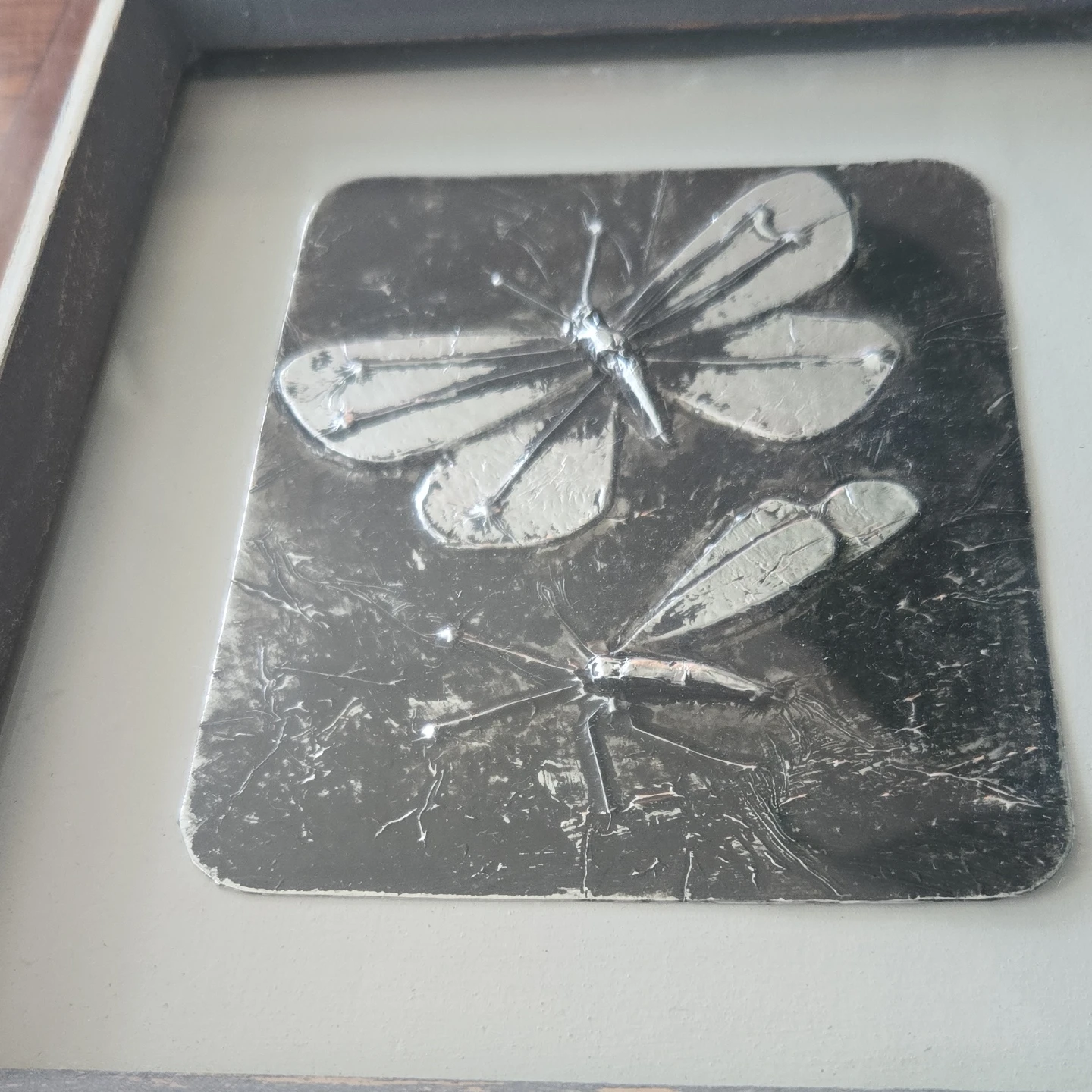 Framed Metal Art Plaque - Butterflies & Dragonflies - photo 2