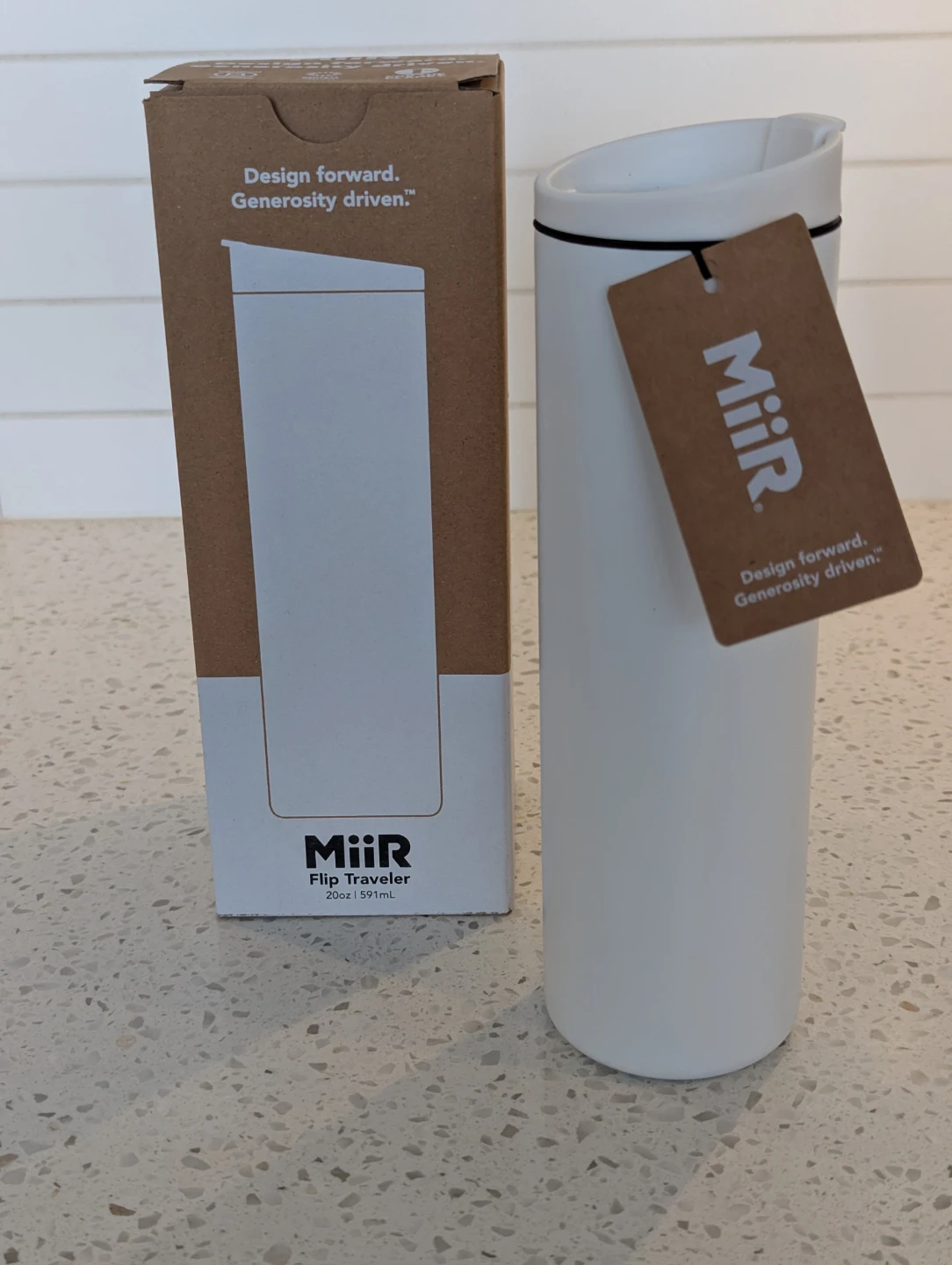 MiiR Flip Traveler 20oz Tumbler - White