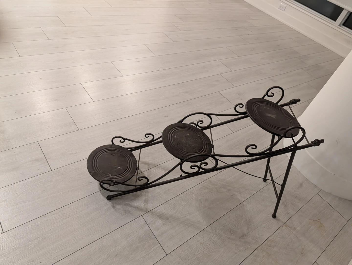 Wrought Iron 3-Tier Plant Stand - MOVING SALE!