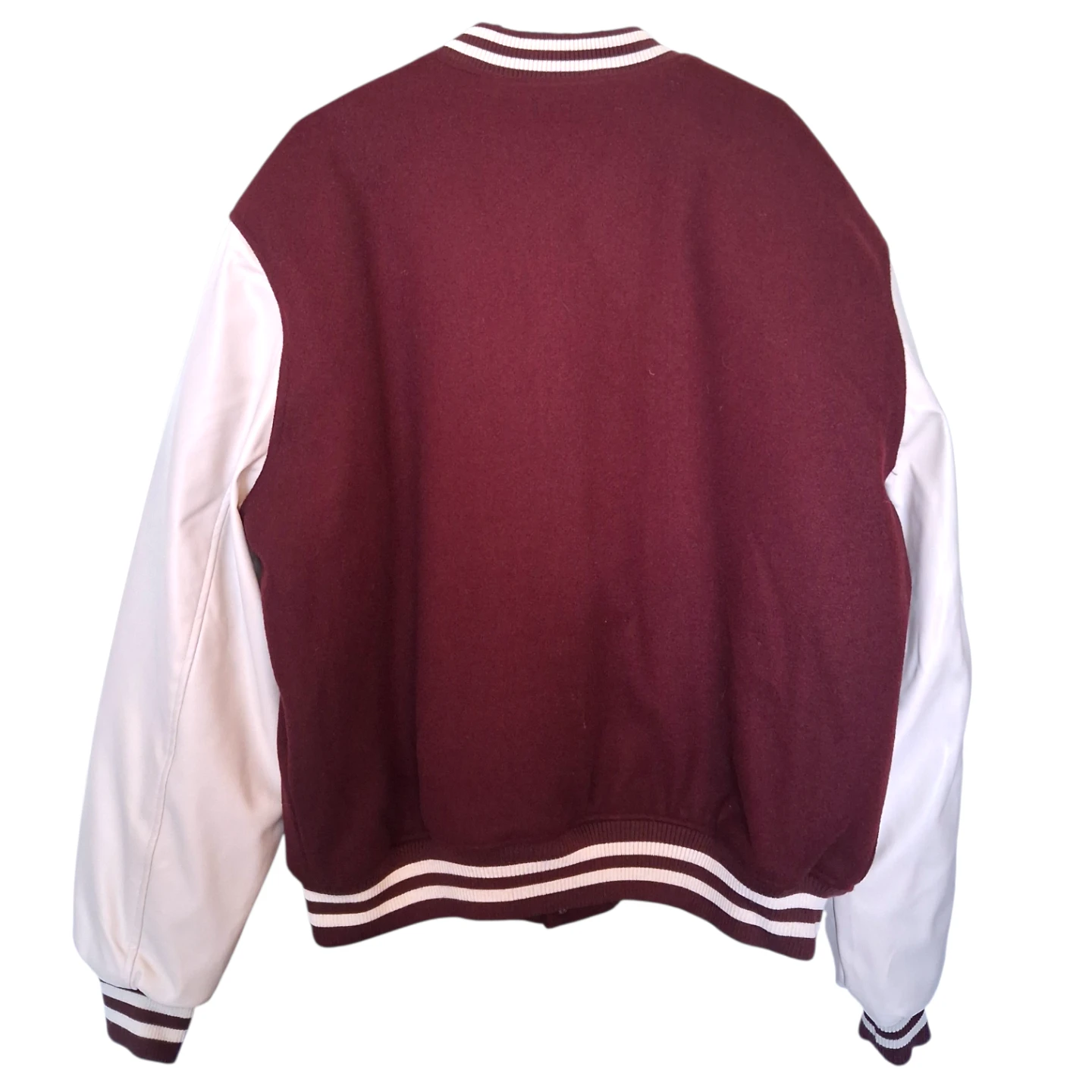 Maroon & Cream "NYC Limited Edition" Varsity Jacket - photo 3