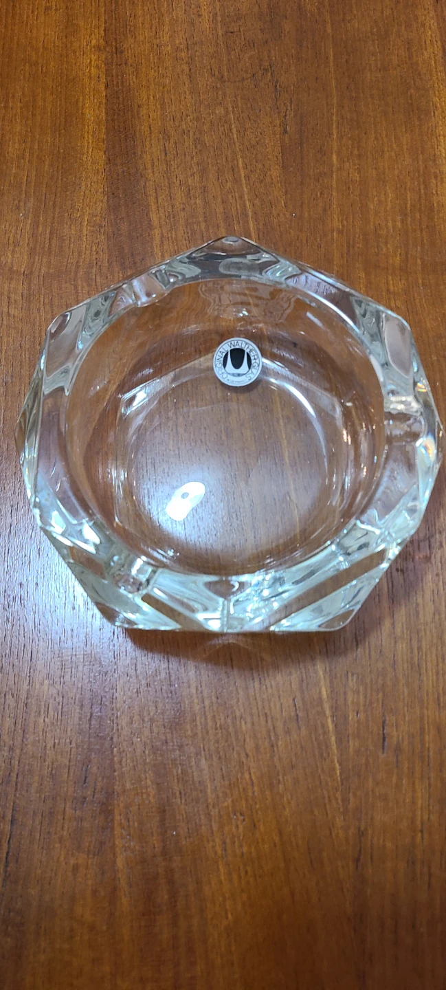 Original Walther-Glas Crystal Ashtray vintage made in Germany