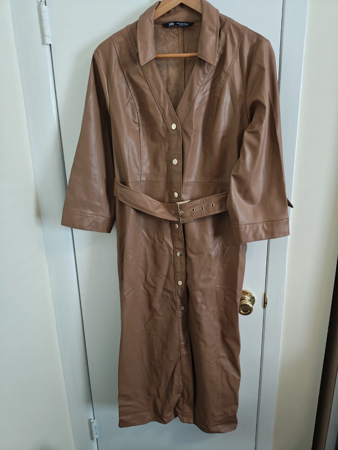 Zara leather coat