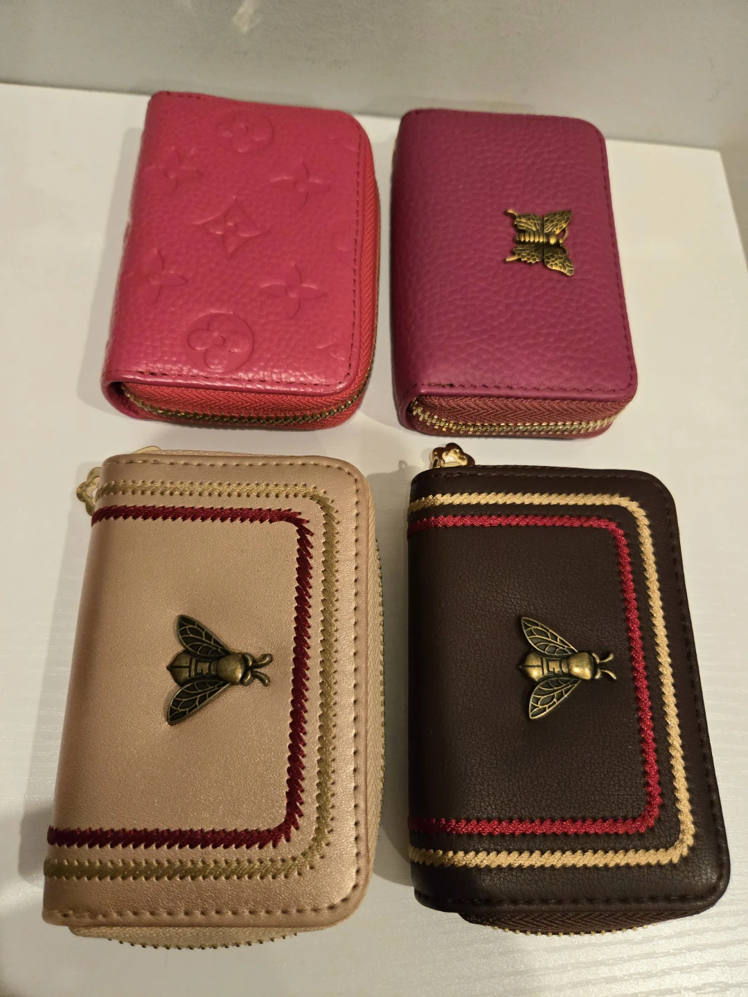 Zippered Credit Card Holder Wallet