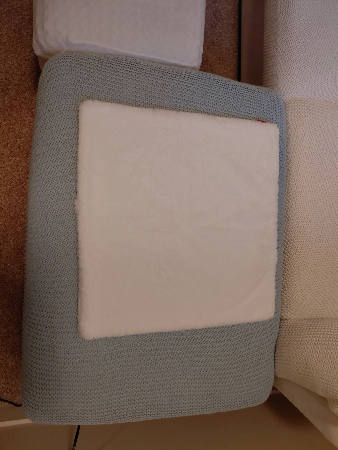 Fluffy White Cushion Covers (set of 4)