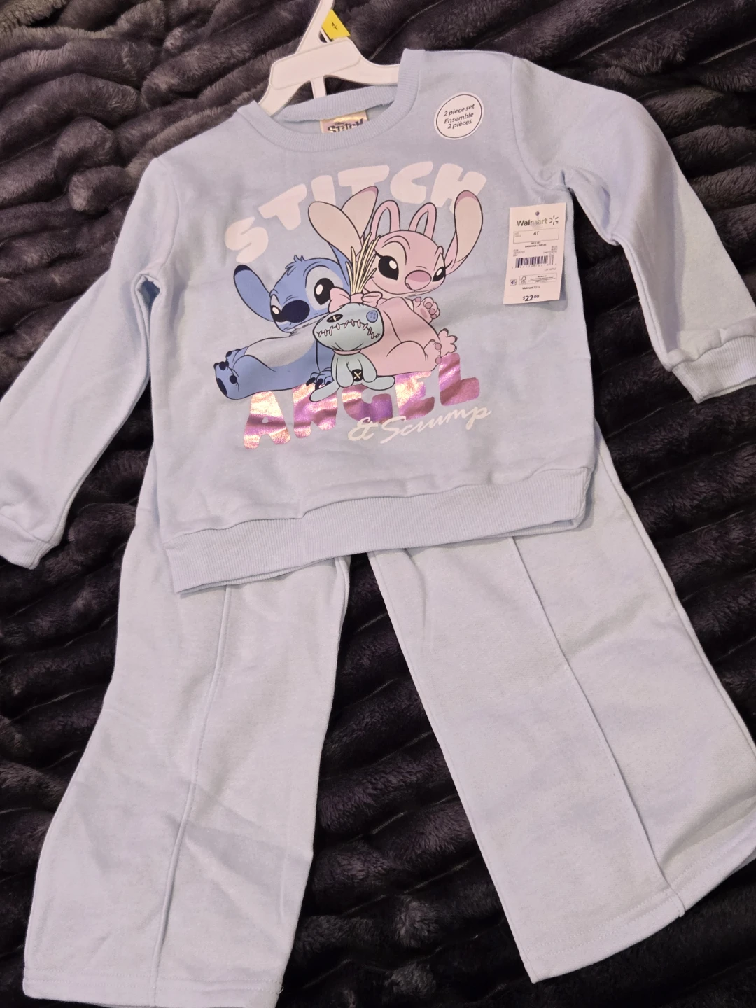 Kids' Stitch & Scamp 2-Piece Set - Size 4T - Blue