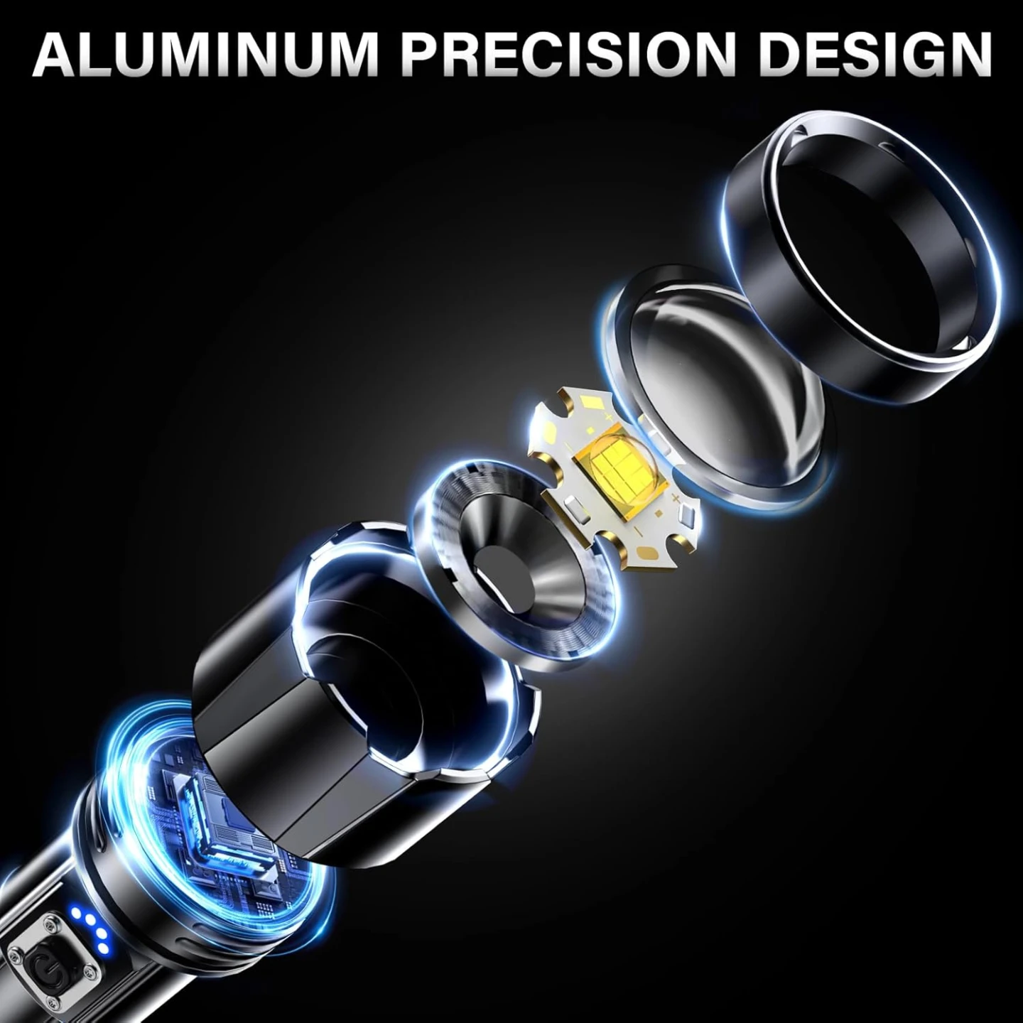 BRAND NEW - AKNEAR Rechargeable LED Flashlight x 2 - photo 2