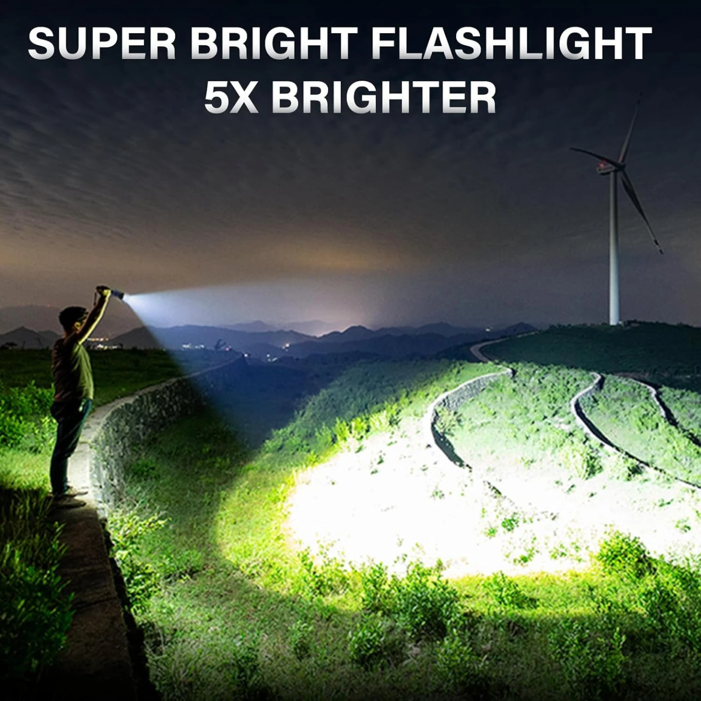 BRAND NEW - AKNEAR Rechargeable LED Flashlight x 2 - photo 3