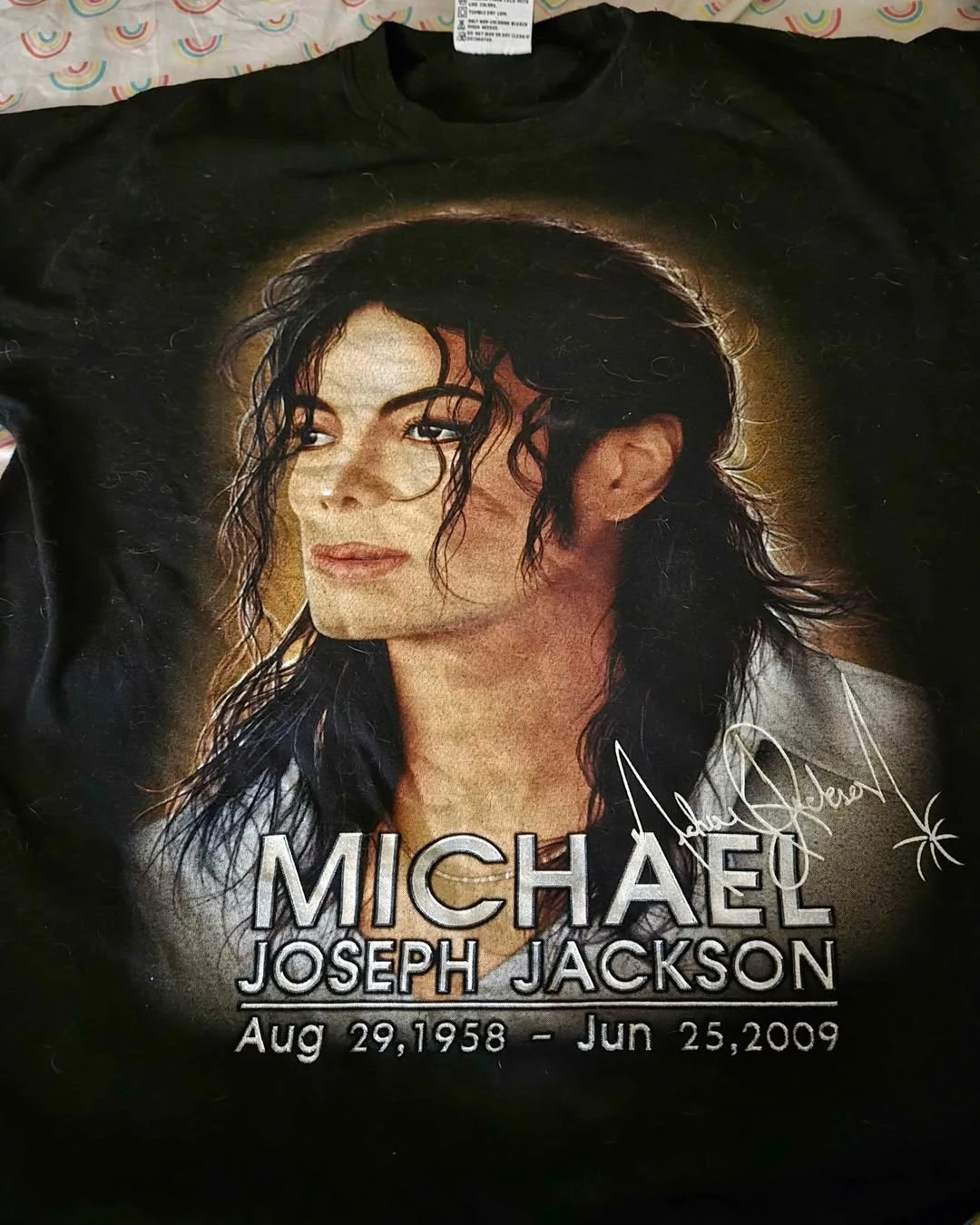 RARE handpainted Michael Jackson tshirt - photo 2