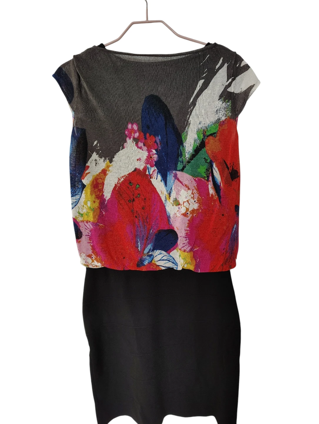 🇮🇹 Luisa Cerano Colorful Print Dress – (Medium) – Made in Italy - photo 3