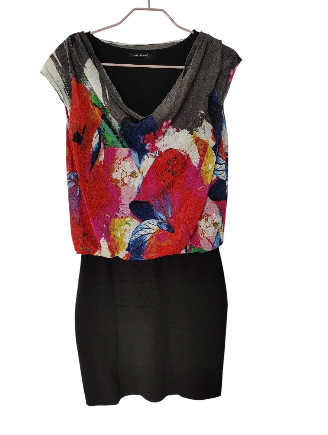 🇮🇹 Luisa Cerano Colorful Print Dress – (Medium) – Made in Italy - photo 4