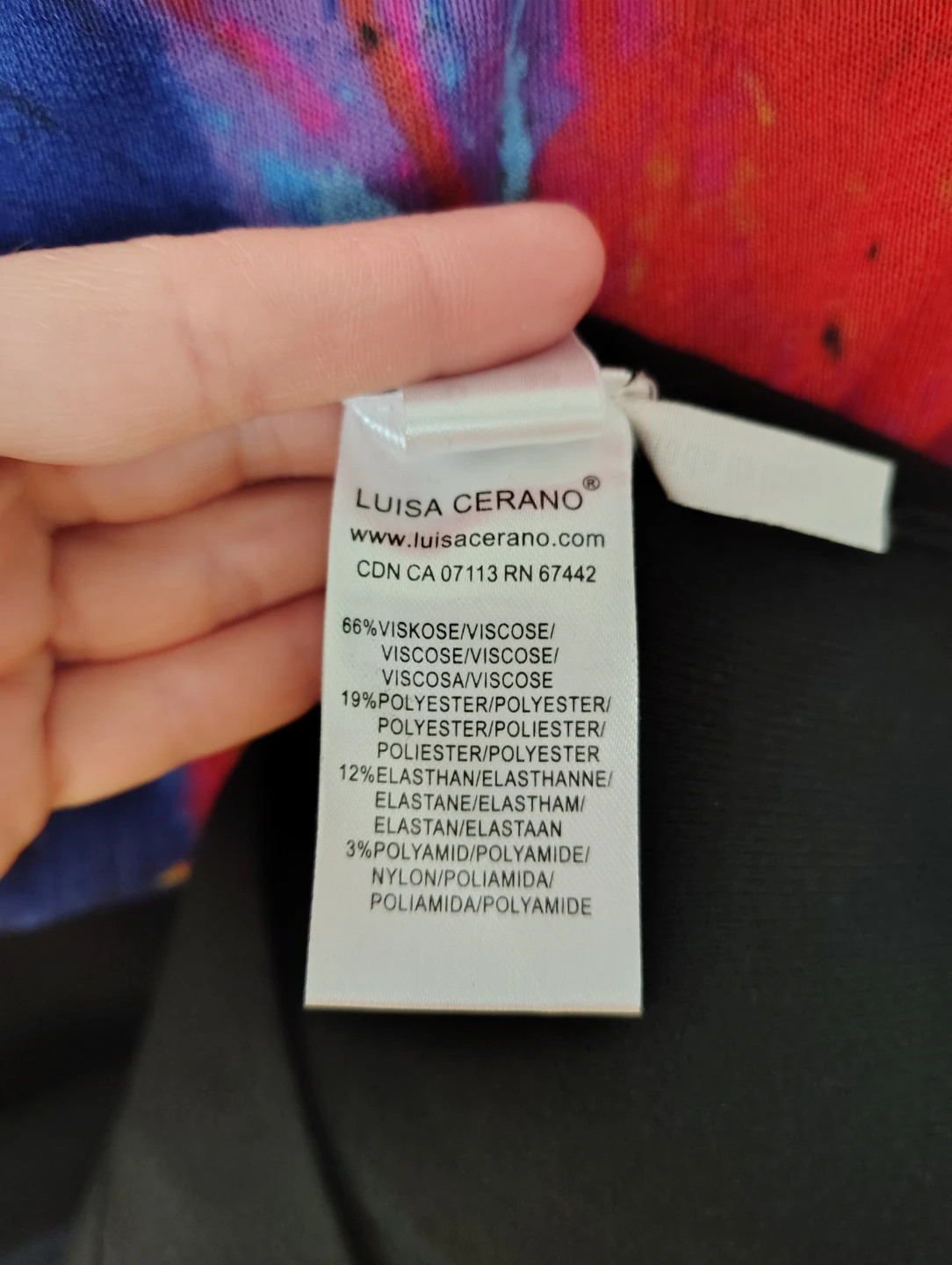 🇮🇹 Luisa Cerano Colorful Print Dress – (Medium) – Made in Italy - photo 5