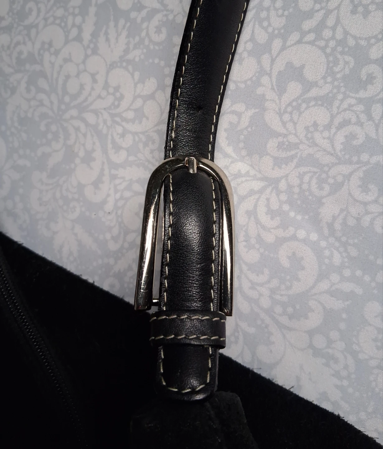 Dabnier Black Suede Hobo Bag - photo 3
