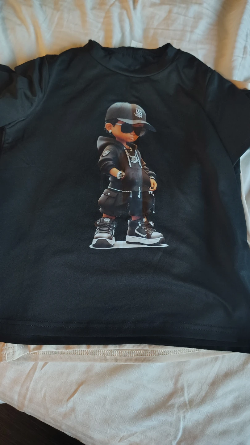 Graphic T-Shirts - Cartoon Bear and Boy Designs - photo 3