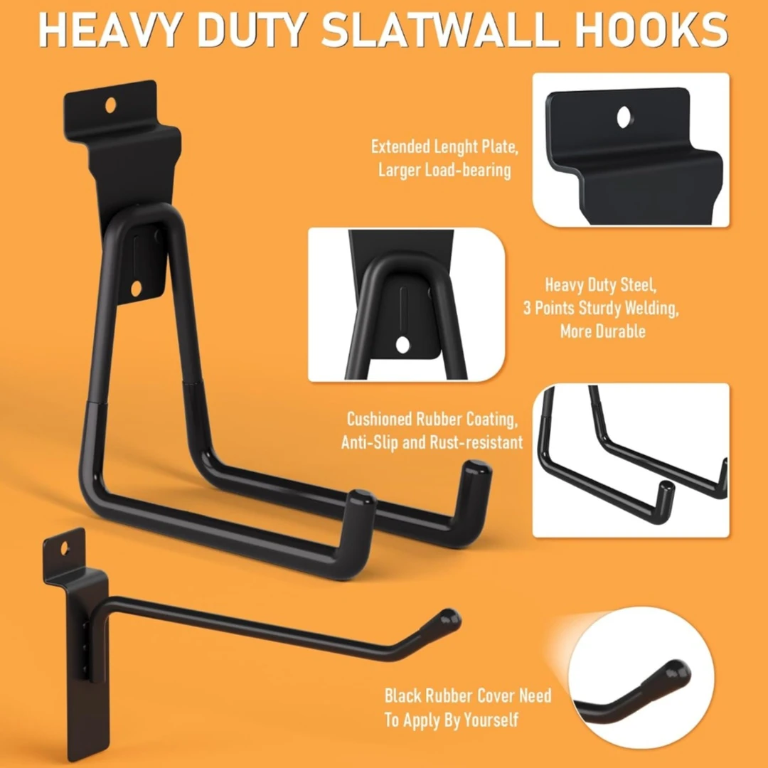 Heavy Duty Slatwall Hooks and Baskets Set - photo 4