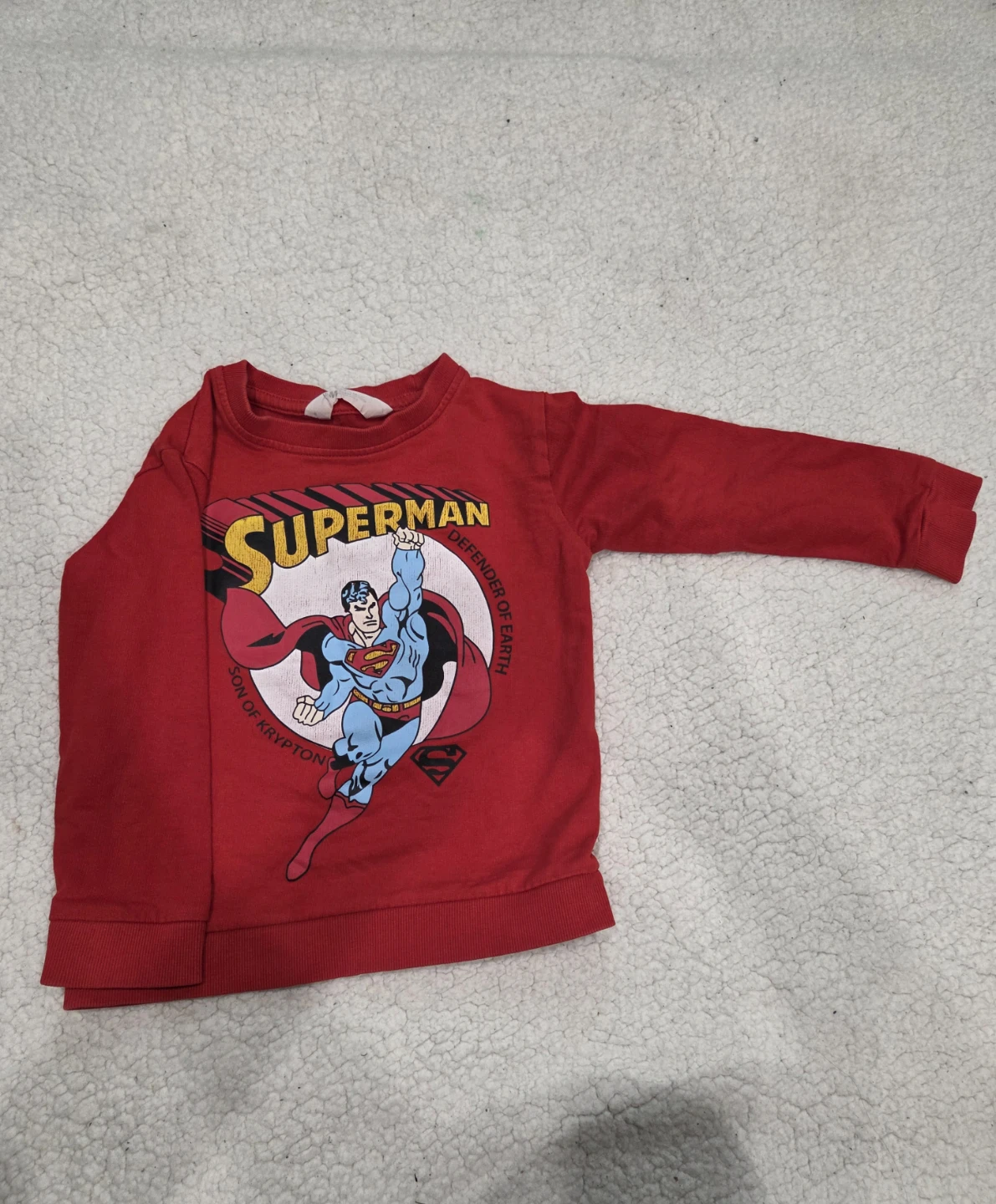 Toddler Superman Long Sleeve Sweatshirt