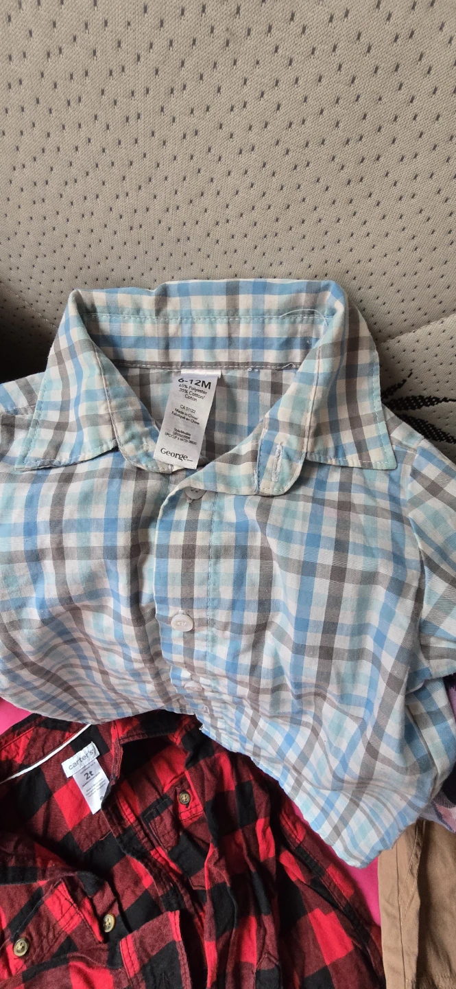 George Baby Boys Plaid Button-Up Shirt - photo 5