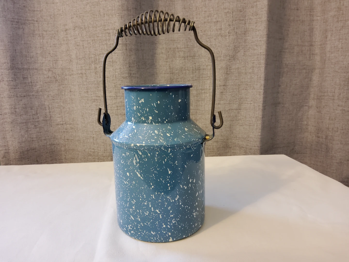 Vintage Enamelware Jug with Handle
